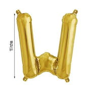 1 pc 16" Mylar Foil Balloon - Gold Letters