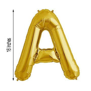 1 pc 16" Mylar Foil Balloon - Gold Letters
