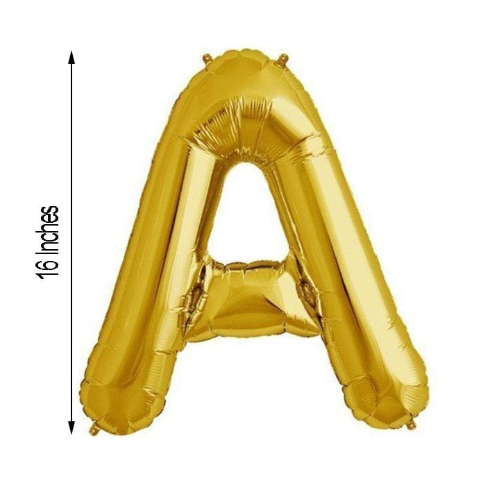 1 pc 16" Mylar Foil Balloon - Gold Letters