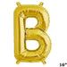 1 pc 16" Mylar Foil Balloon - Gold Letters BLOON_16GD_B