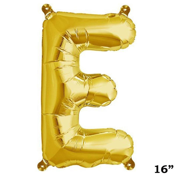 1 pc 16" Mylar Foil Balloon - Gold Letters BLOON_16GD_E