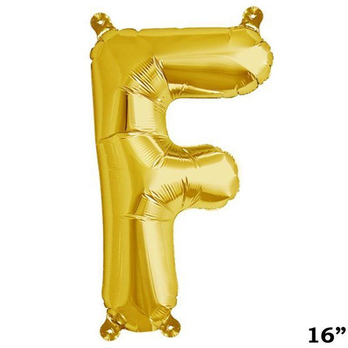 1 pc 16" Mylar Foil Balloon - Gold Letters BLOON_16GD_F
