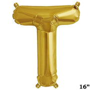 1 pc 16" Mylar Foil Balloon - Gold Letters BLOON_16GD_T