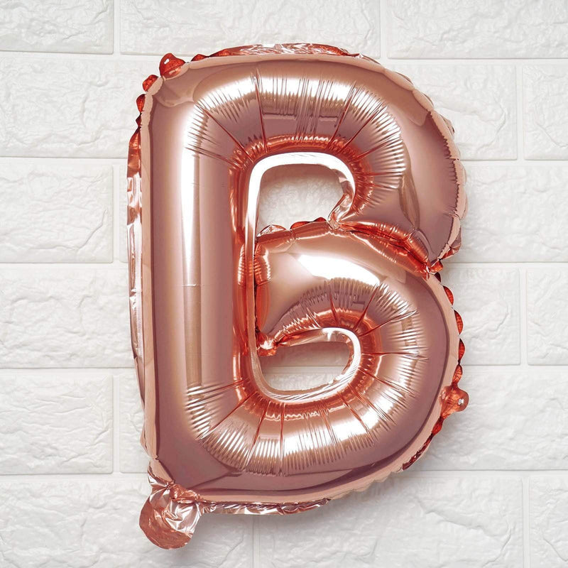 1 pc 16" Mylar Foil Balloon - Rose Gold Letters