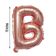 1 pc 16" Mylar Foil Balloon - Rose Gold Letters