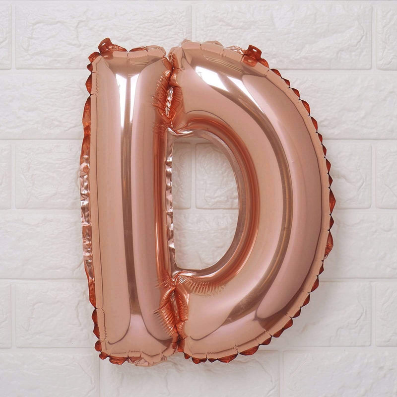 1 pc 16" Mylar Foil Balloon - Rose Gold Letters