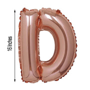 1 pc 16" Mylar Foil Balloon - Rose Gold Letters
