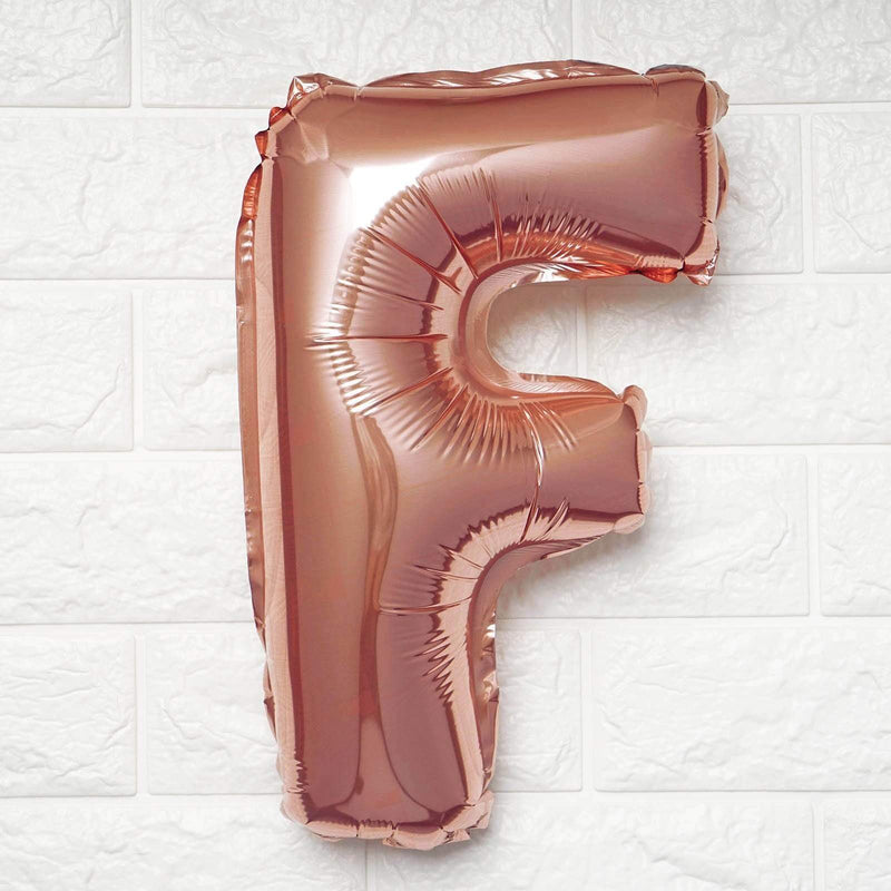 1 pc 16" Mylar Foil Balloon - Rose Gold Letters