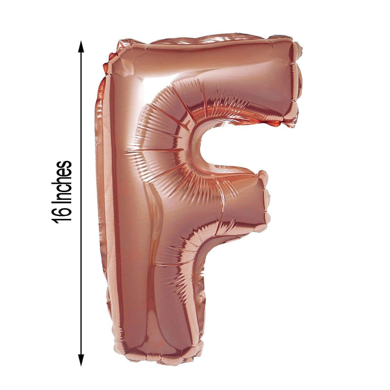 1 pc 16" Mylar Foil Balloon - Rose Gold Letters
