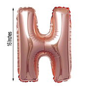 1 pc 16" Mylar Foil Balloon - Rose Gold Letters