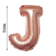 1 pc 16" Mylar Foil Balloon - Rose Gold Letters