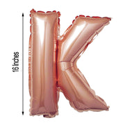 1 pc 16" Mylar Foil Balloon - Rose Gold Letters
