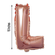 1 pc 16" Mylar Foil Balloon - Rose Gold Letters