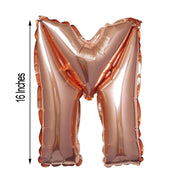 1 pc 16" Mylar Foil Balloon - Rose Gold Letters