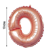 1 pc 16" Mylar Foil Balloon - Rose Gold Letters
