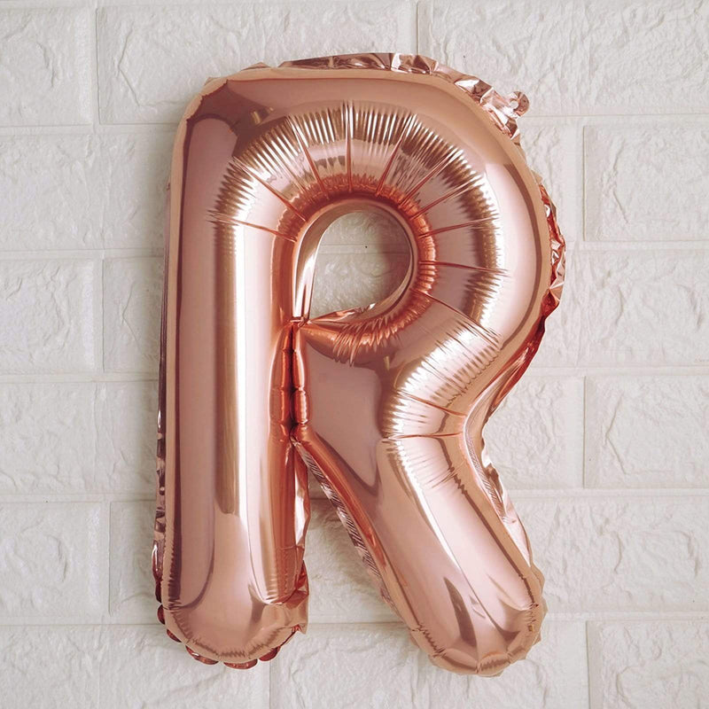 1 pc 16" Mylar Foil Balloon - Rose Gold Letters