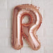 1 pc 16" Mylar Foil Balloon - Rose Gold Letters
