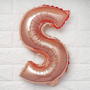 1 pc 16" Mylar Foil Balloon - Rose Gold Letters