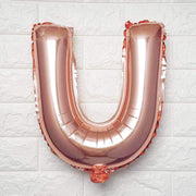 1 pc 16" Mylar Foil Balloon - Rose Gold Letters