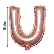 1 pc 16" Mylar Foil Balloon - Rose Gold Letters