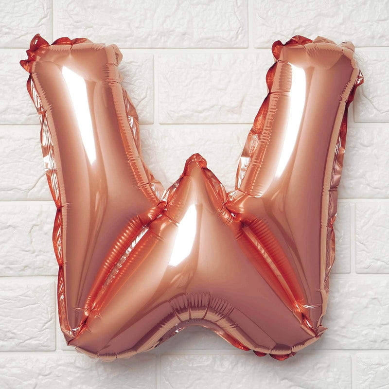 1 pc 16" Mylar Foil Balloon - Rose Gold Letters