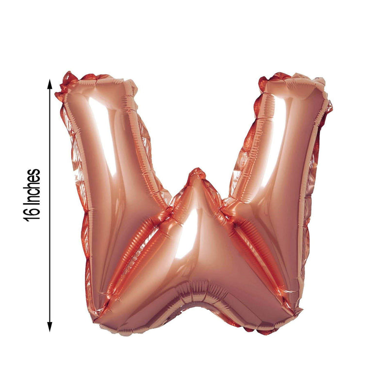 1 pc 16" Mylar Foil Balloon - Rose Gold Letters