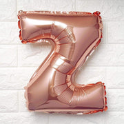 1 pc 16" Mylar Foil Balloon - Rose Gold Letters
