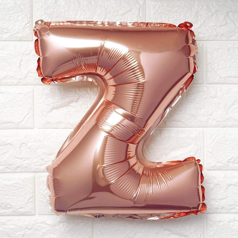 1 pc 16" Mylar Foil Balloon - Rose Gold Letters