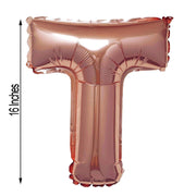 1 pc 16" Mylar Foil Balloon - Rose Gold Letters