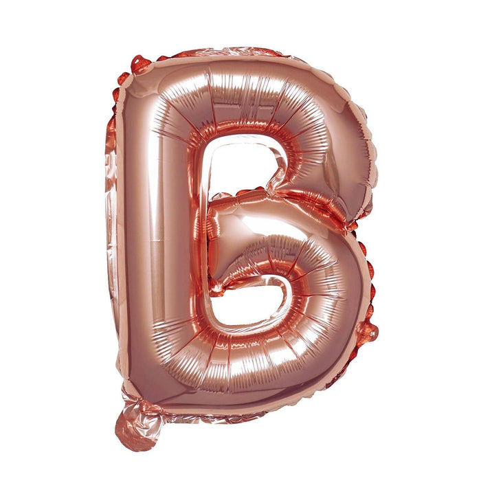 1 pc 16" Mylar Foil Balloon - Rose Gold Letters BLOON_16RG_B