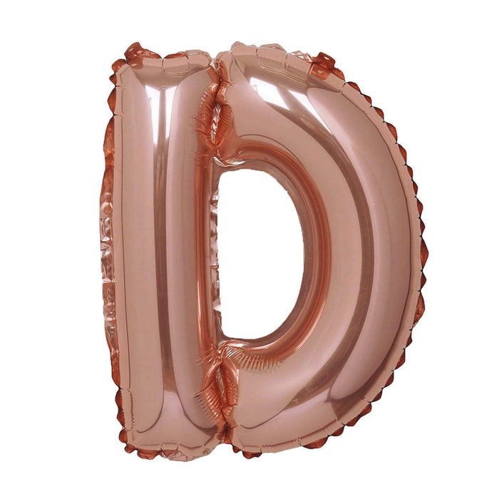 1 pc 16" Mylar Foil Balloon - Rose Gold Letters BLOON_16RG_D