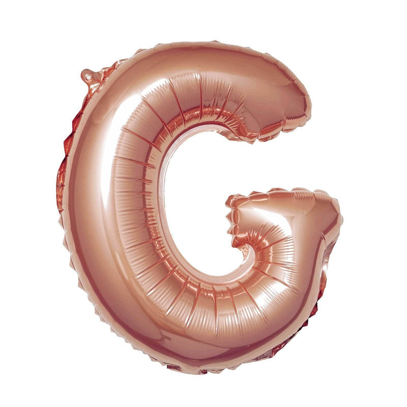 1 pc 16" Mylar Foil Balloon - Rose Gold Letters BLOON_16RG_G
