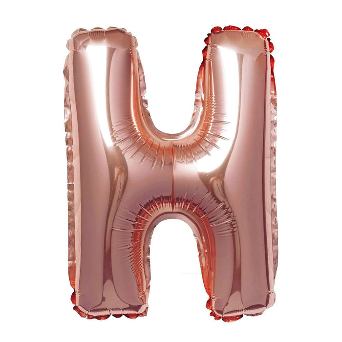 1 pc 16" Mylar Foil Balloon - Rose Gold Letters BLOON_16RG_H