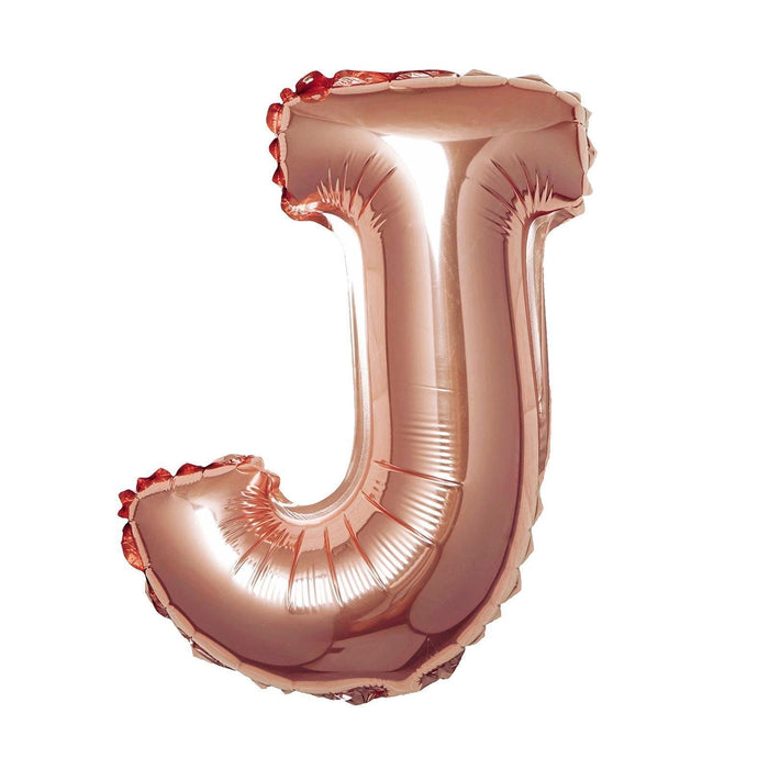 1 pc 16" Mylar Foil Balloon - Rose Gold Letters BLOON_16RG_J