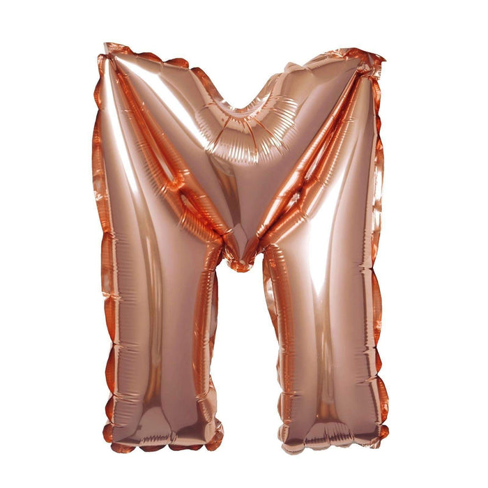 1 pc 16" Mylar Foil Balloon - Rose Gold Letters BLOON_16RG_M