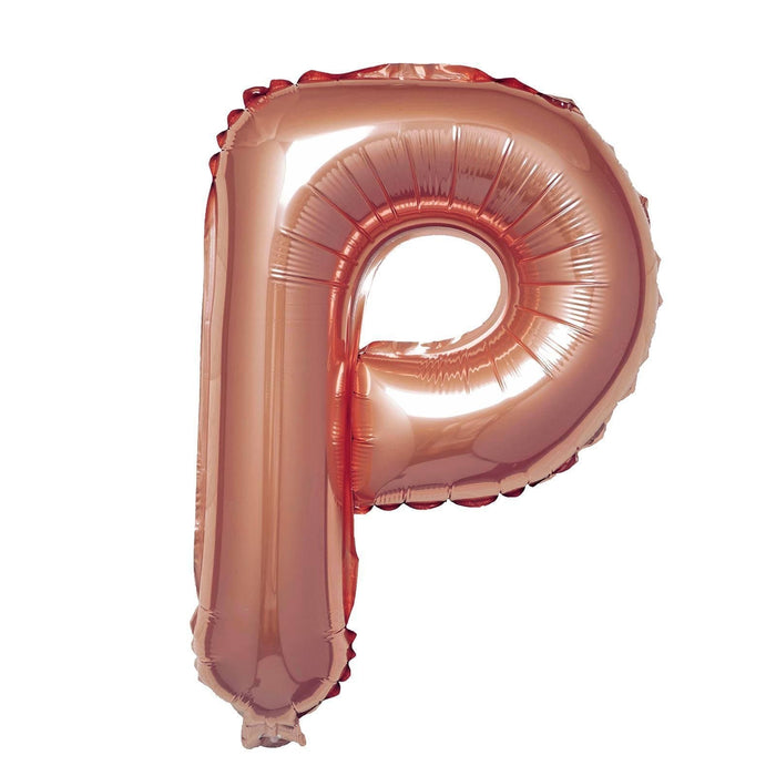 1 pc 16" Mylar Foil Balloon - Rose Gold Letters BLOON_16RG_P