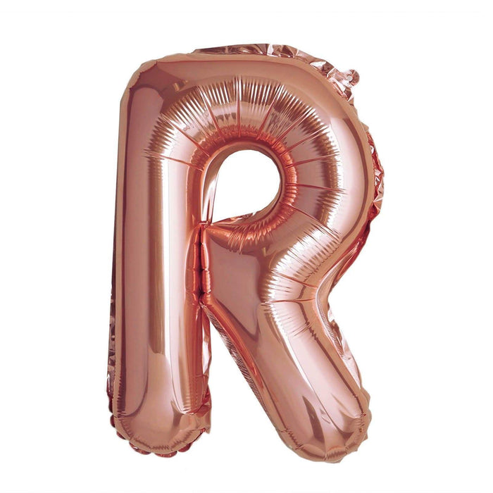 1 pc 16" Mylar Foil Balloon - Rose Gold Letters BLOON_16RG_R