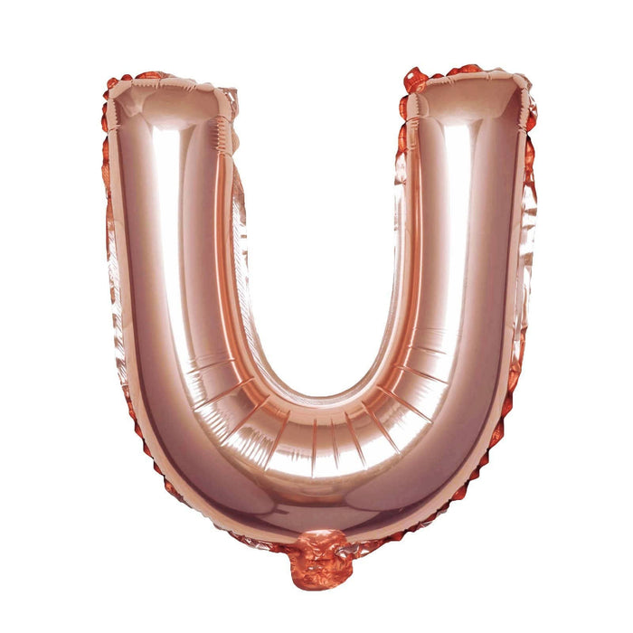1 pc 16" Mylar Foil Balloon - Rose Gold Letters BLOON_16RG_U