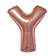 1 pc 16" Mylar Foil Balloon - Rose Gold Letters BLOON_16RG_Y