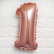 1 pc 16" Mylar Foil Balloon - Rose Gold Numbers