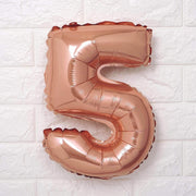 1 pc 16" Mylar Foil Balloon - Rose Gold Numbers
