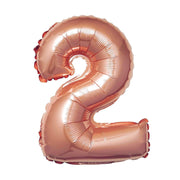 1 pc 16" Mylar Foil Balloon - Rose Gold Numbers BLOON_16RG_2