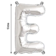 1 pc 16" Mylar Foil Balloon - Silver Letters