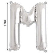 1 pc 16" Mylar Foil Balloon - Silver Letters