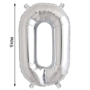 1 pc 16" Mylar Foil Balloon - Silver Letters