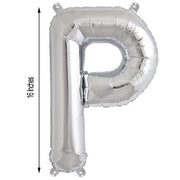 1 pc 16" Mylar Foil Balloon - Silver Letters