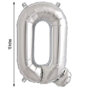 1 pc 16" Mylar Foil Balloon - Silver Letters