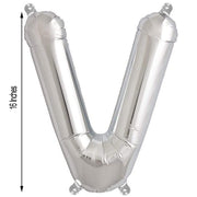 1 pc 16" Mylar Foil Balloon - Silver Letters