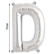 1 pc 16" Mylar Foil Balloon - Silver Letters