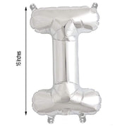 1 pc 16" Mylar Foil Balloon - Silver Letters